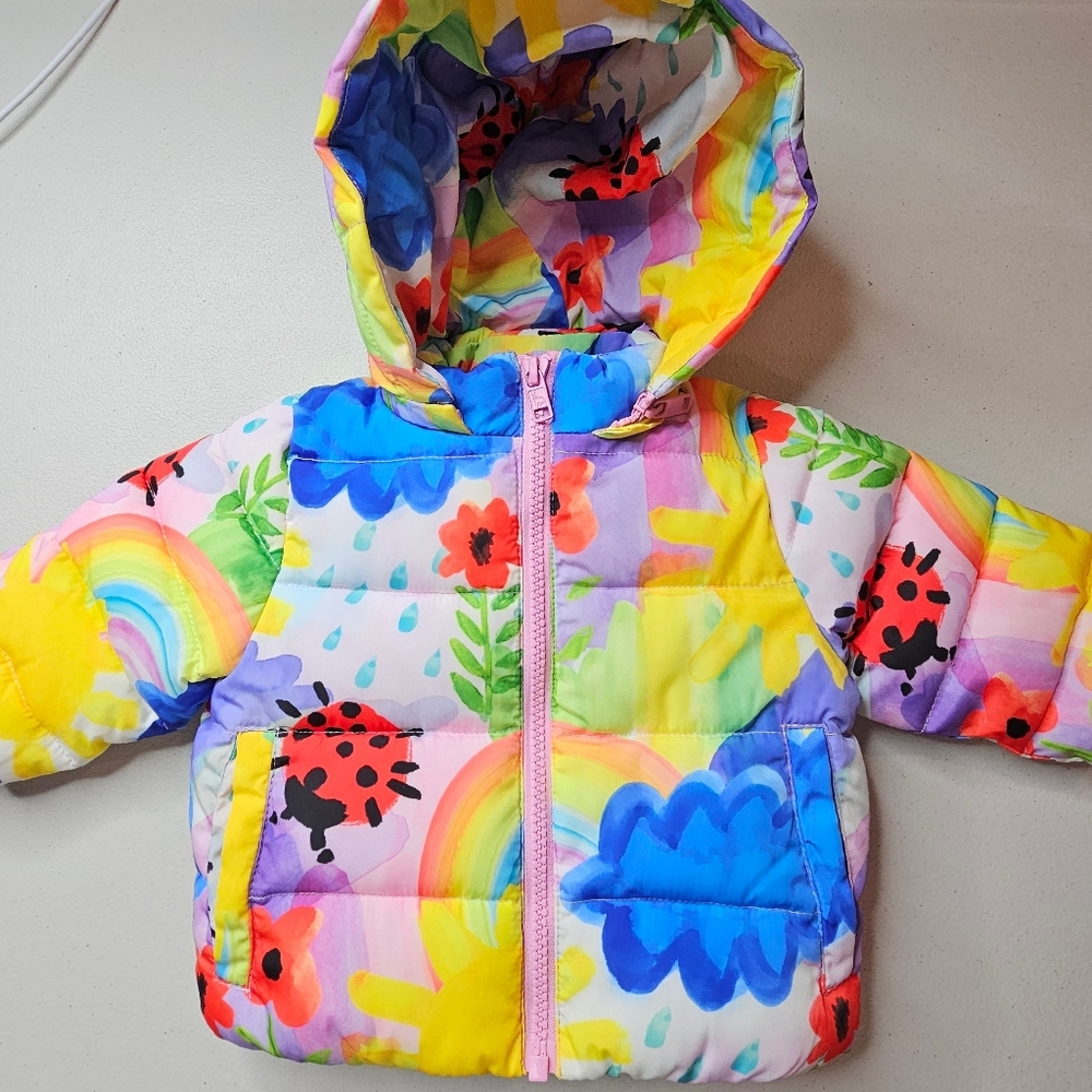 NWT Stella McCartney Kids Sherpa Puffer Coat